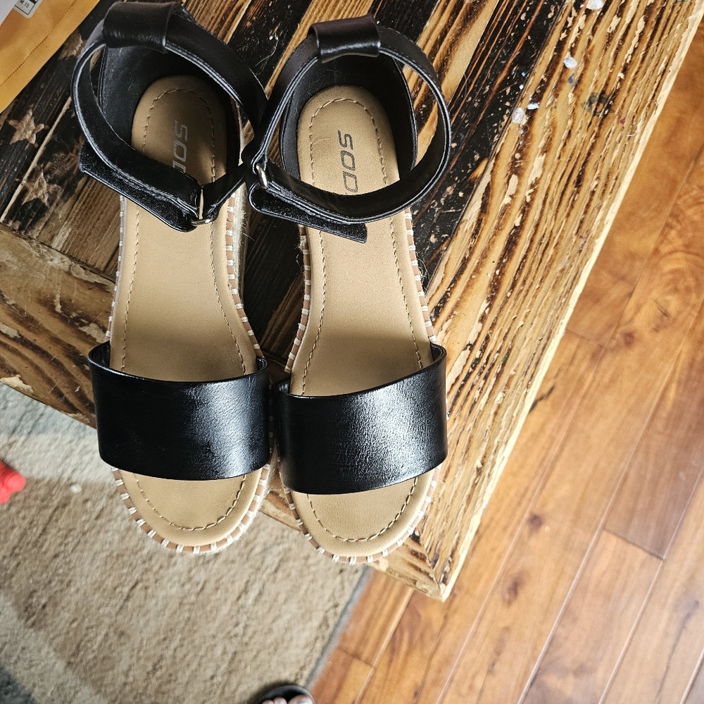 Soda Sandals with Ankle Strap